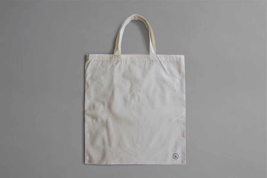 Bolsa de tela reutilizable lista para personalizar